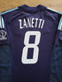 2002 Argentina Away World Cup Football Shirt Zanetti #8