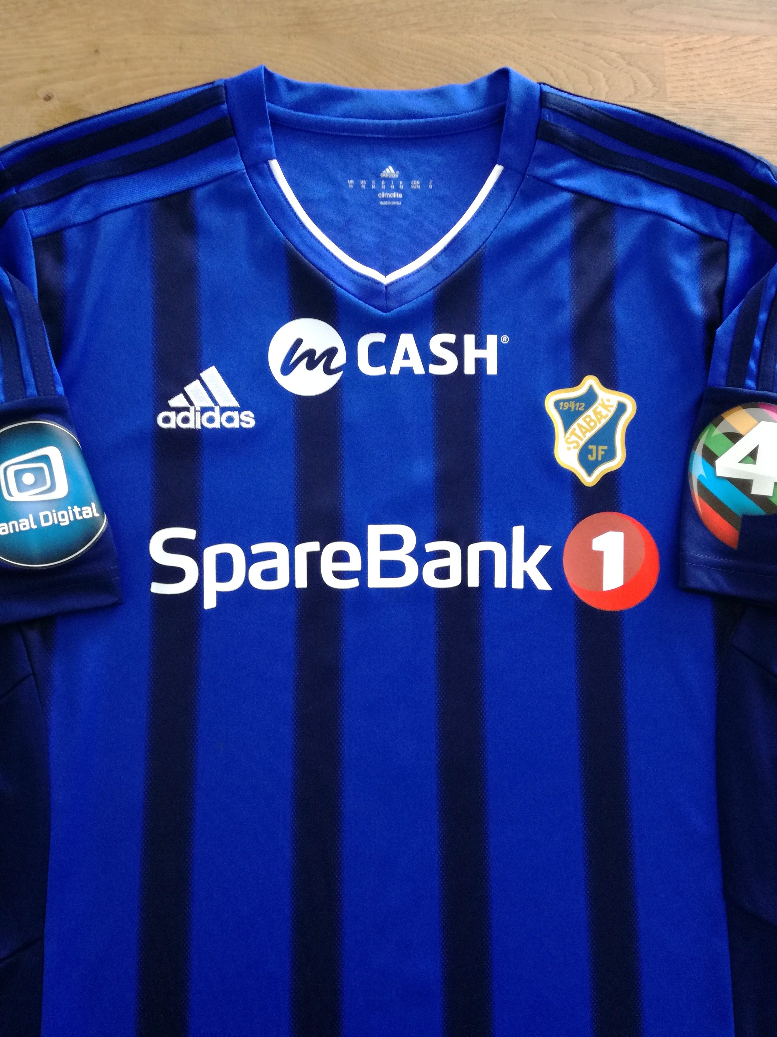 2016 Stabæk Home Match Worn Football Shirt
