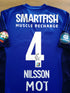 2016 Stabæk Home Match Worn Football Shirt Nilsson #4