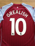 2020/21 Aston Villa Home Premier League Football Shirt Grealish #10