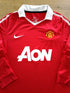 2010/11 Man Utd Home Long Sleeve Football Shirt
