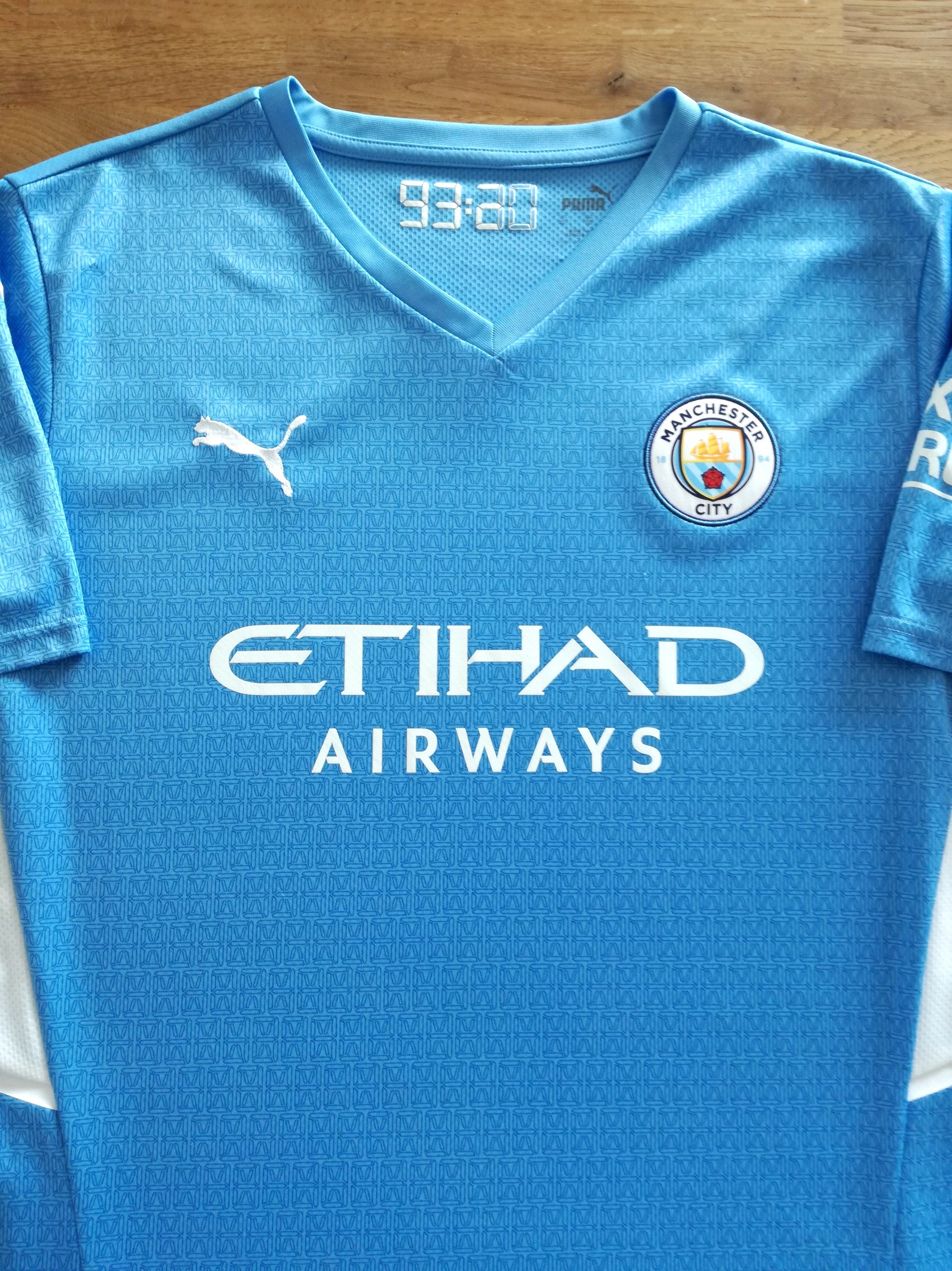 2021/22 Man City Home Football Shirt