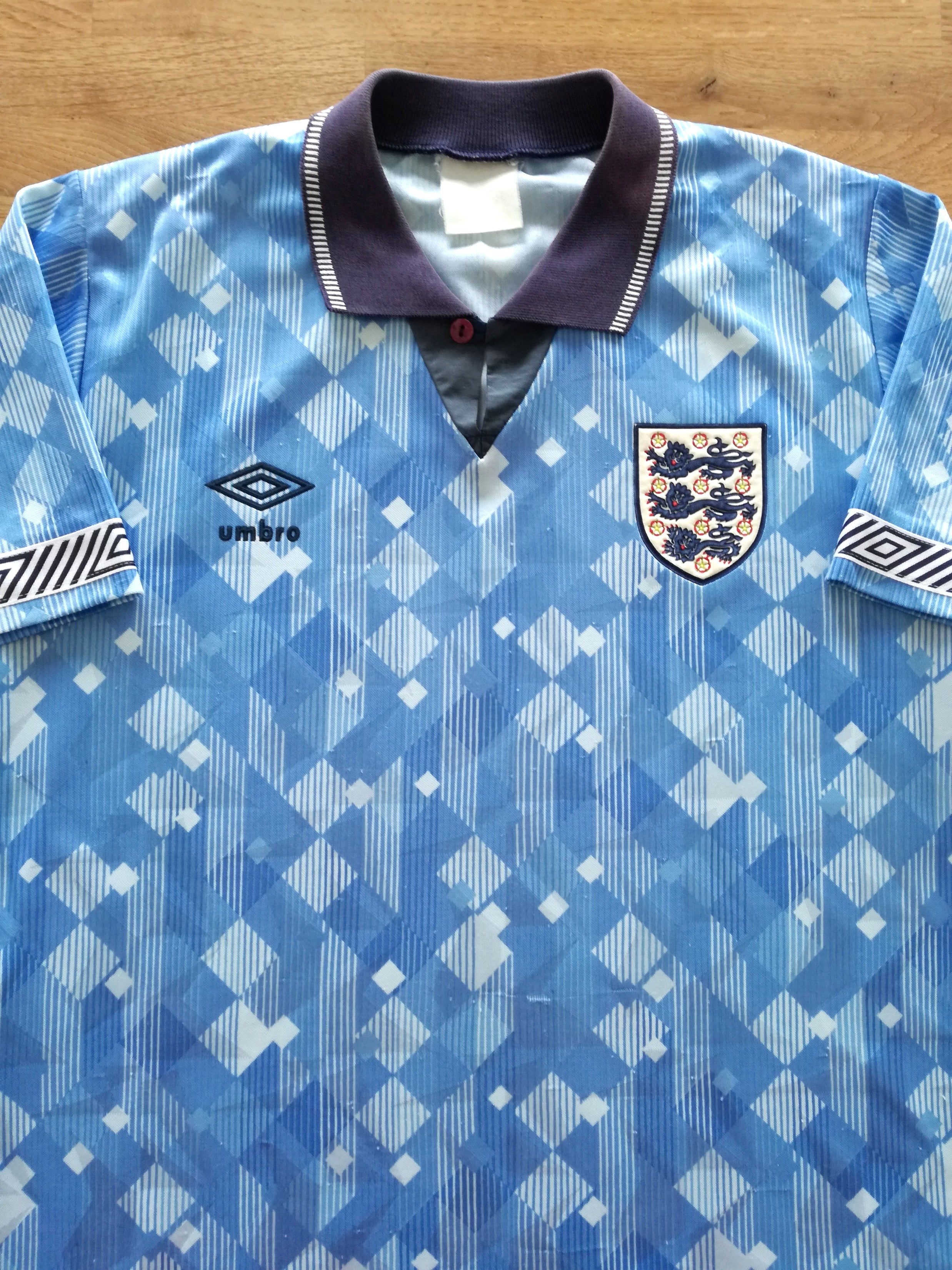 1990/91 England 3rd Football Shirt
