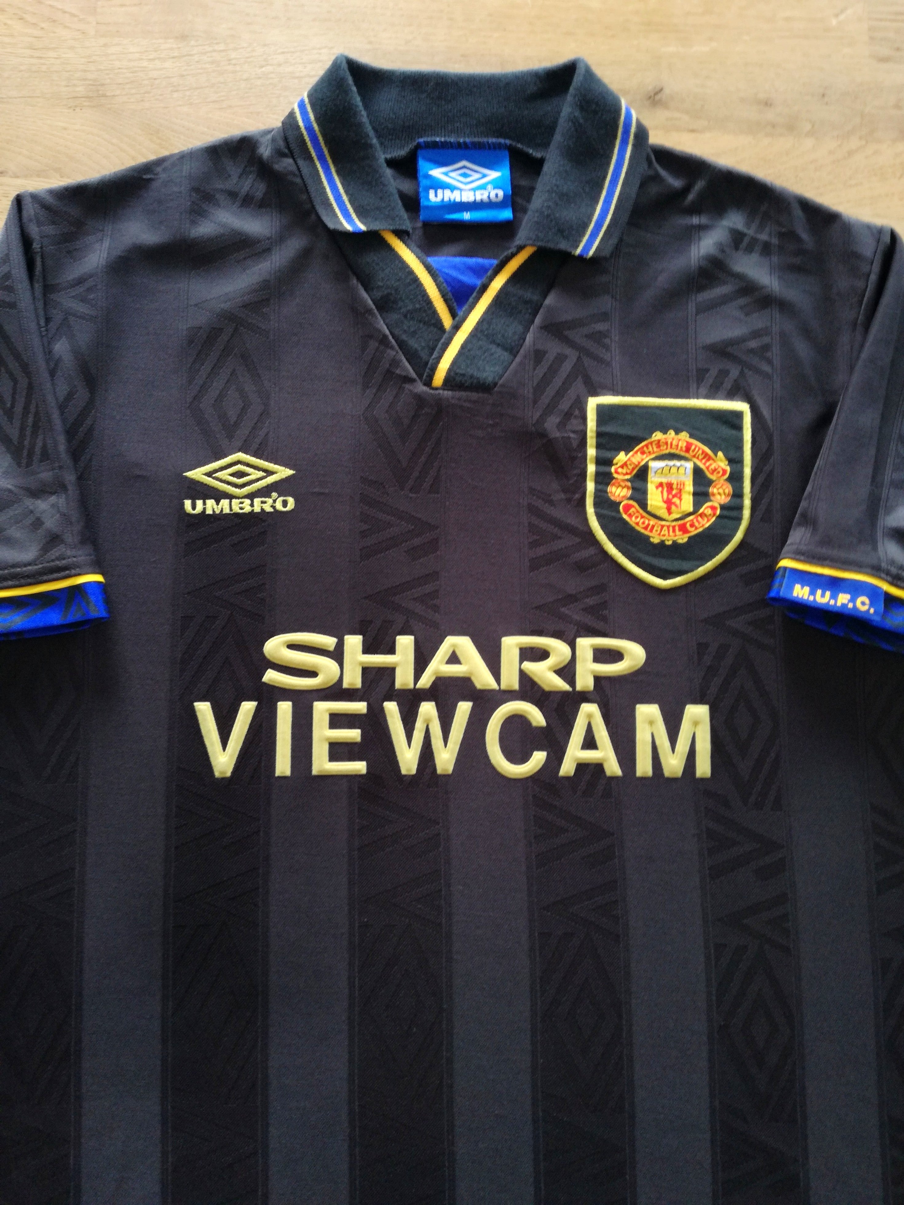 1993/94 Man Utd Away Football Shirt (M)