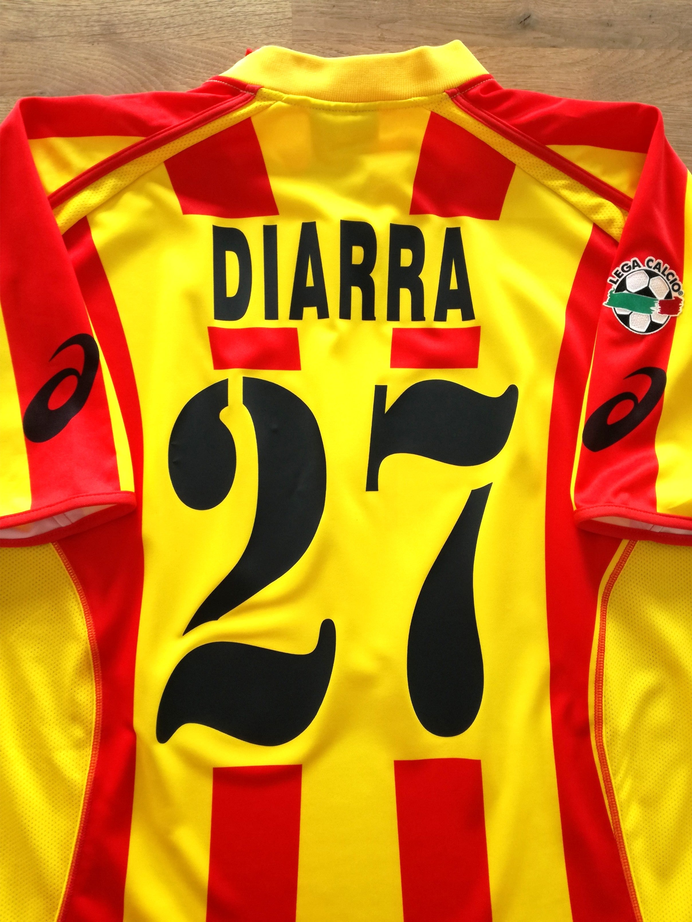 2003/04 Lecce Home Serie A Football Shirt Diarra #27
