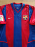 2002/03 Barcelona Home La Liga Player Issue Football Shirt Iniesta #34 (S)