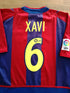 2002/03 Barcelona Home La Liga Player Issue Football Shirt Xavi #6