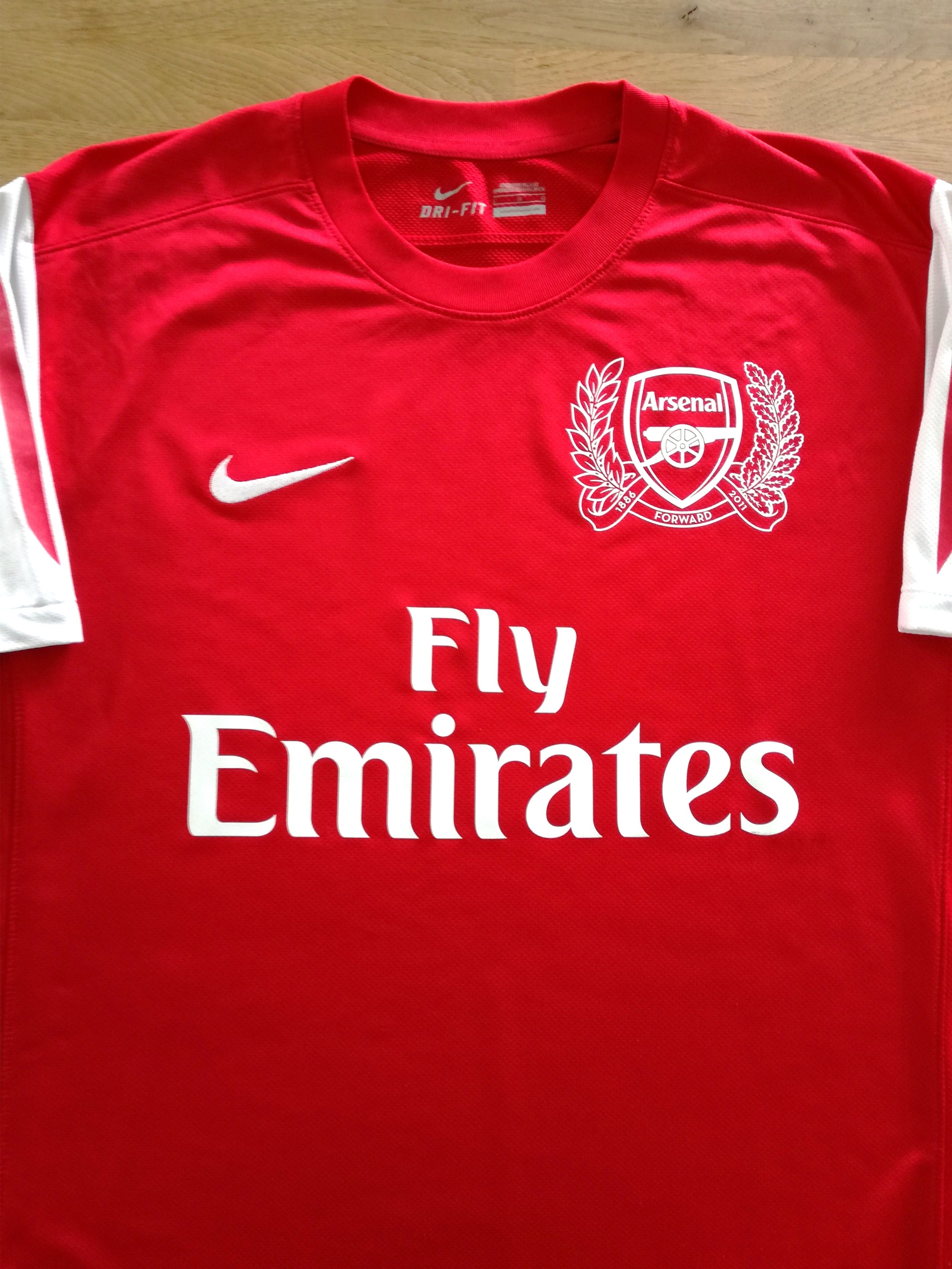 2011/12 Arsenal Home 125th Anniversary Football Shirt