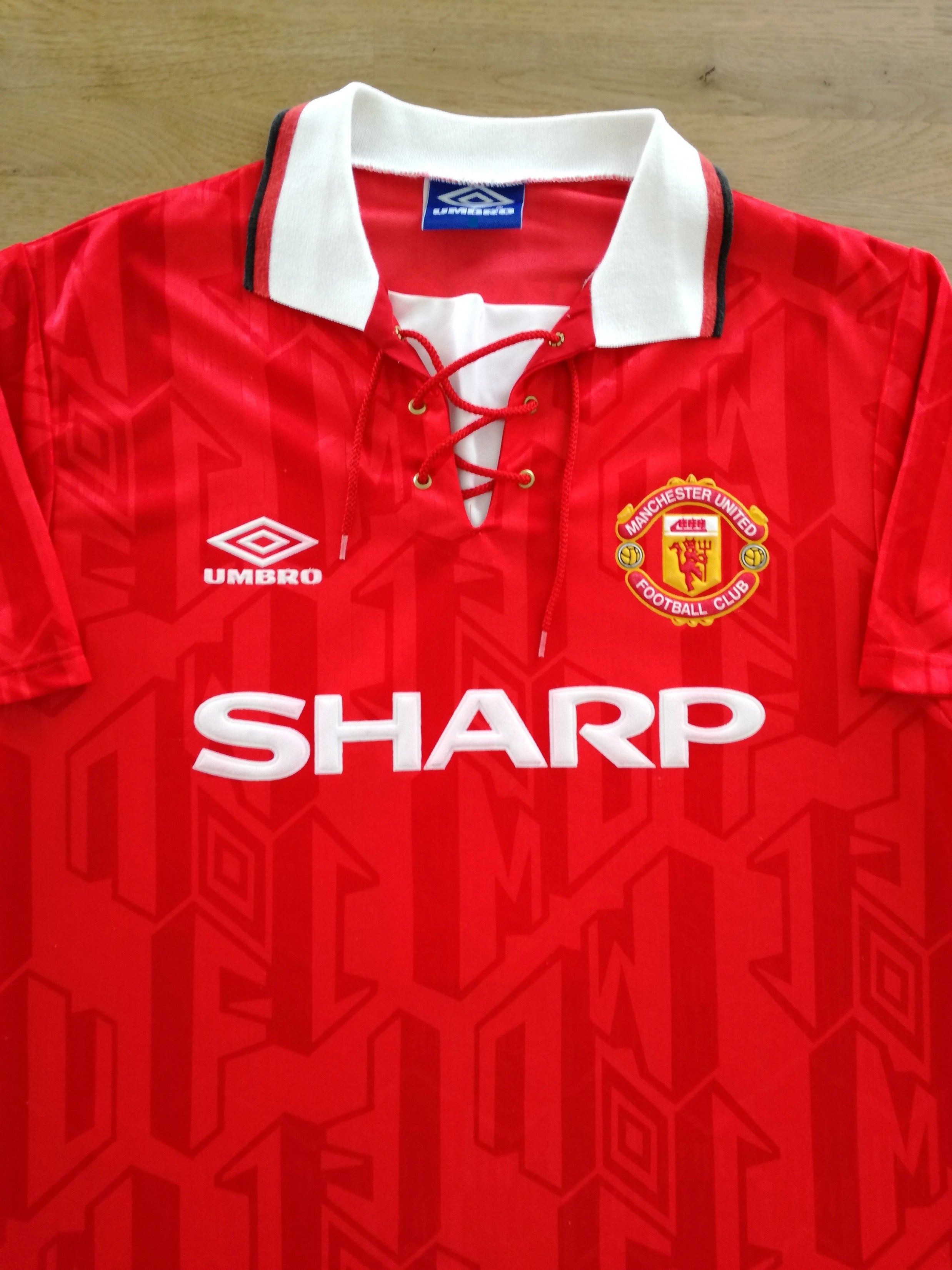 1992/93 Man Utd Home Football Shirt