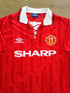 1992/93 Man Utd Home Football Shirt