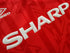 1992/93 Man Utd Home Football Shirt Cantona #7 (L)