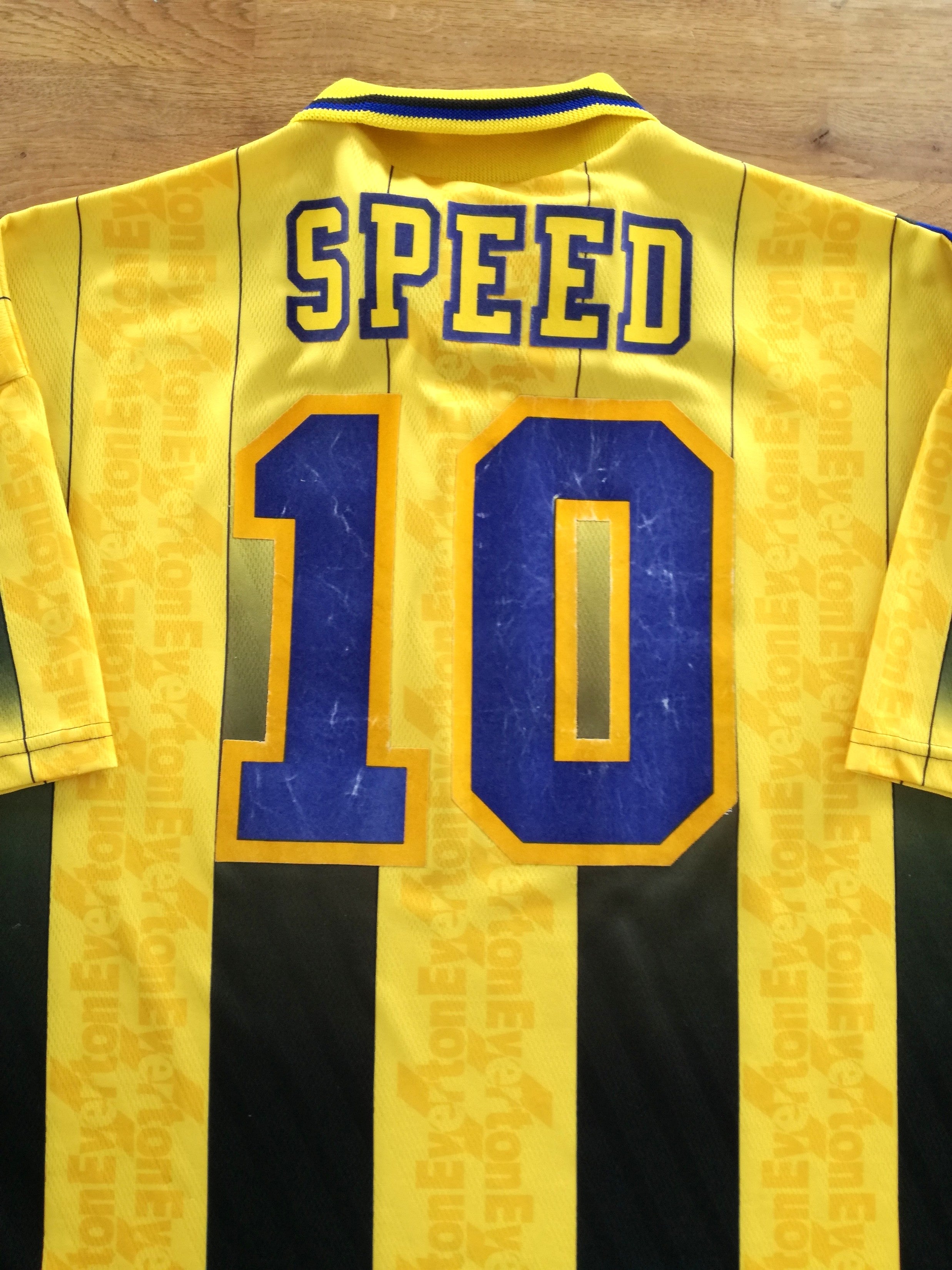 1996/97 Everton Away Football Shirt Speed #10