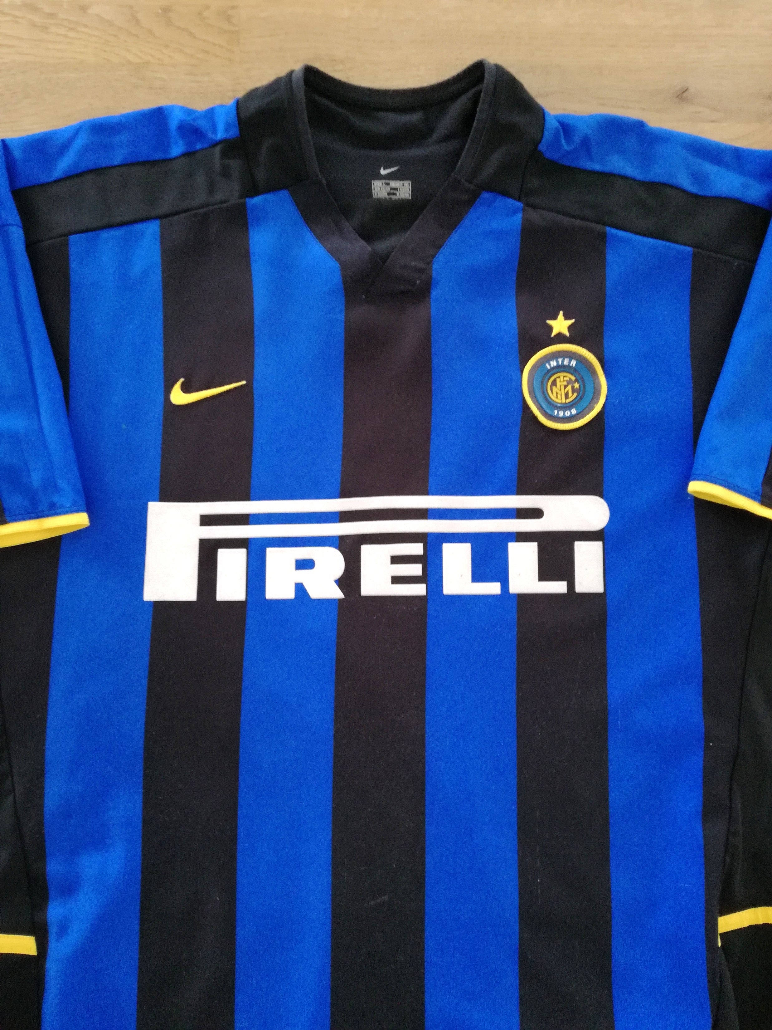 2002/03 Internazionale Home Player Issue Football Shirt