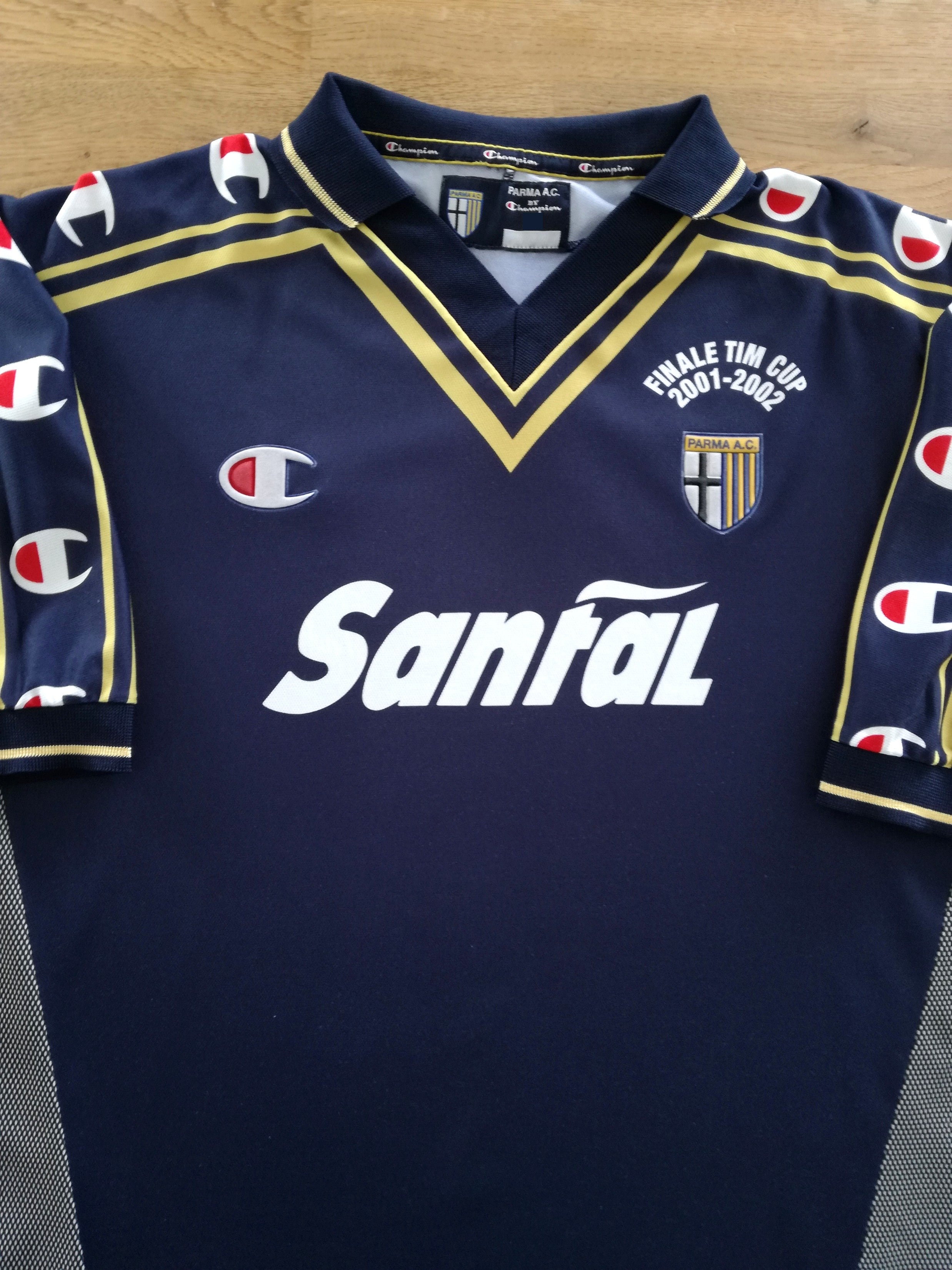 2001/02 Parma 3rd Coppa Italia Final 'Signed' Football Shirt