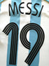 2006 Argentina Home World Cup Formotion Football Shirt Messi #19 (XL)