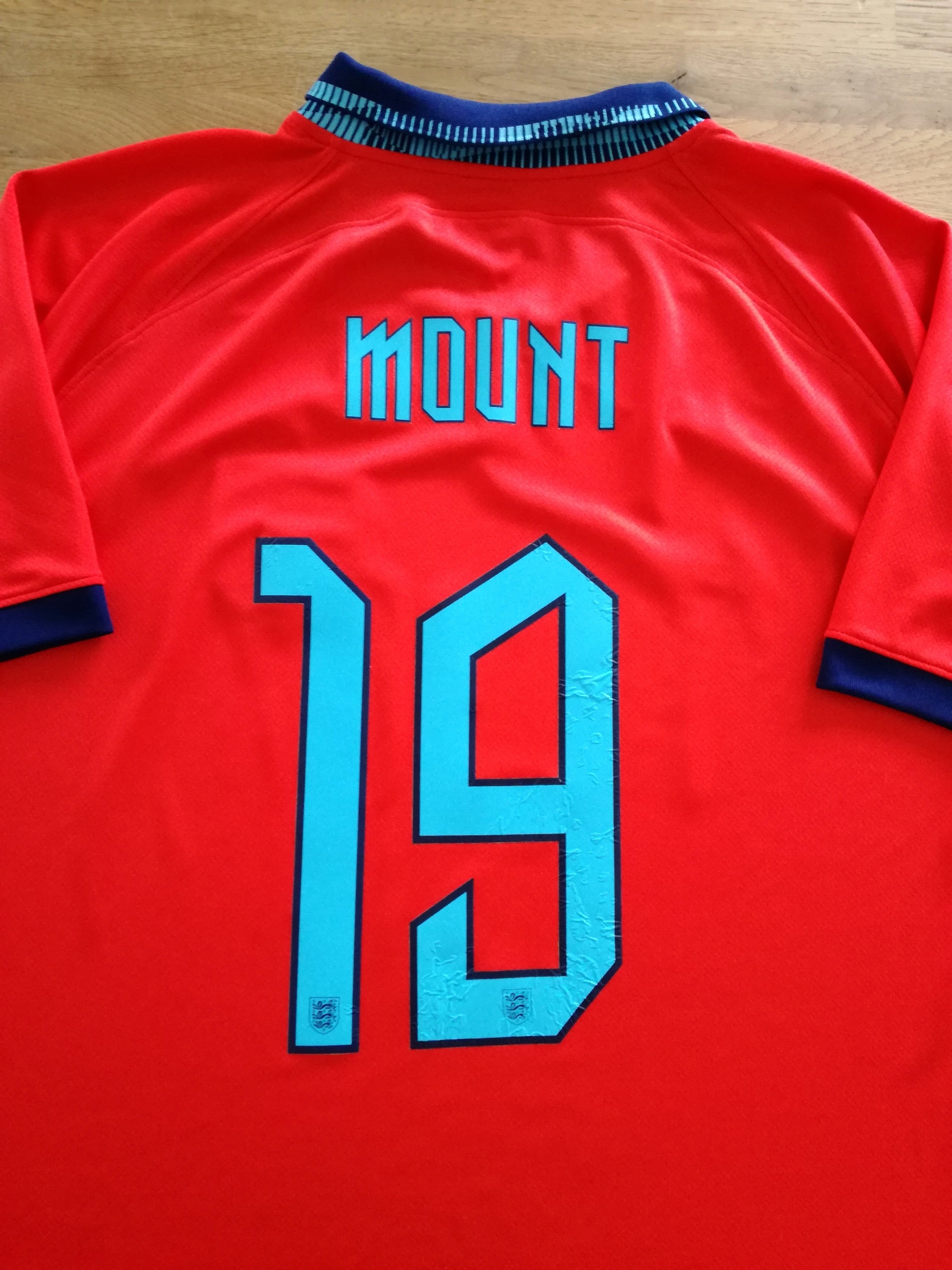 2022/23 England Away Football Shirt Mount #19