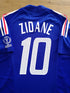 2002 France Home World Cup Football Shirt Zidane #10