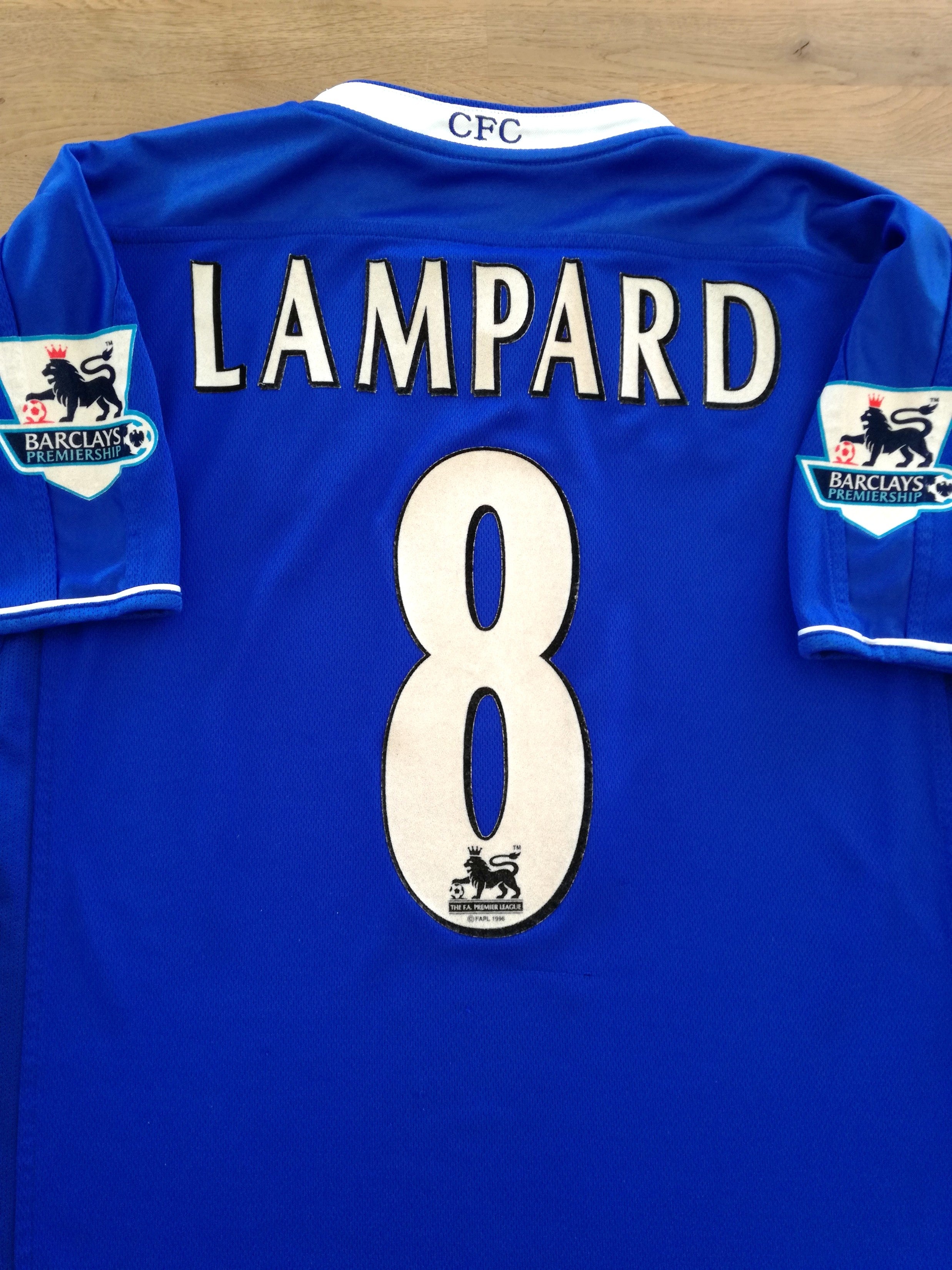 2003/04 Chelsea Home Premier League Football Shirt Lampard #8 (M)