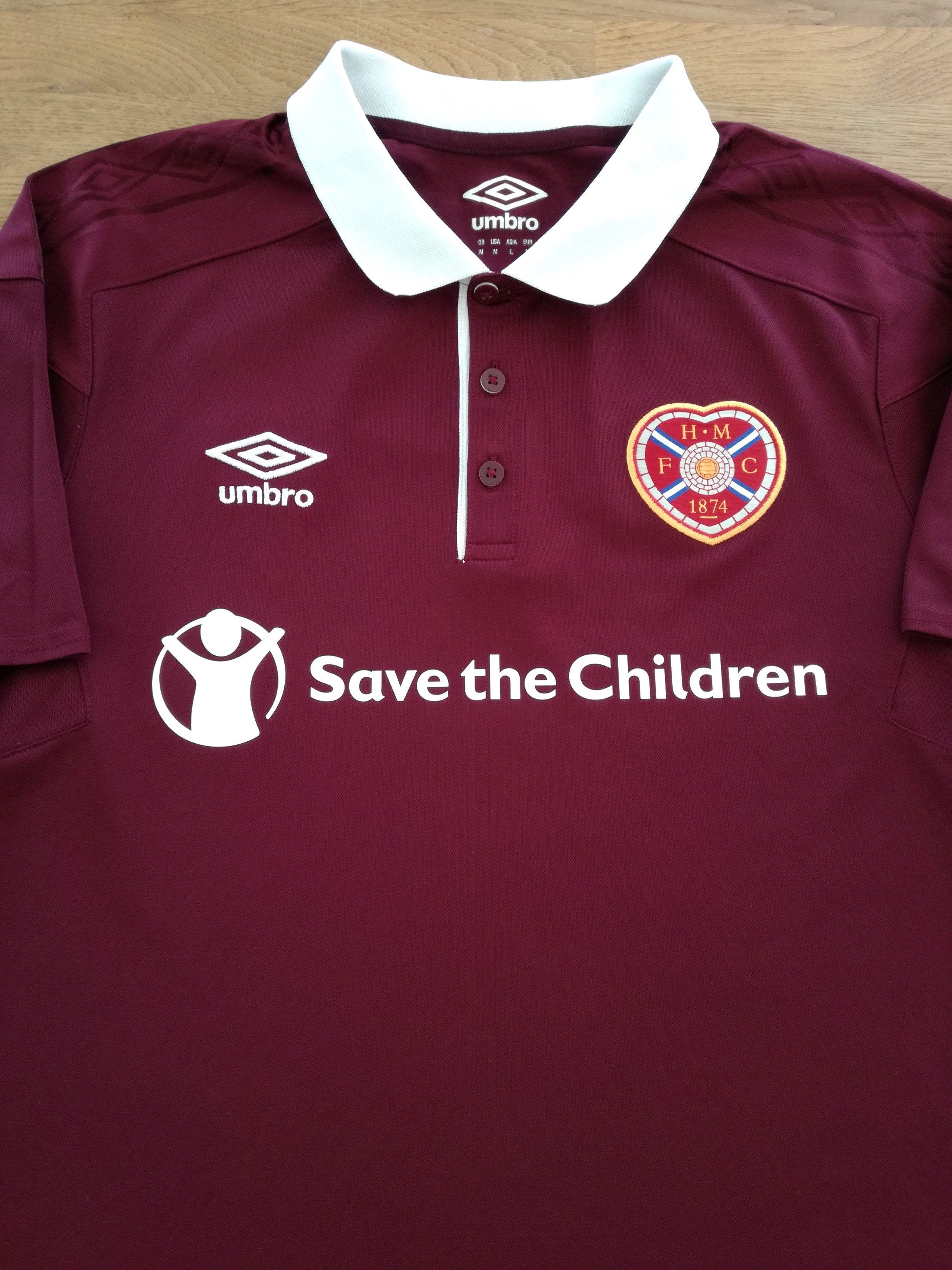 2017/18 Hearts Home Football Shirt