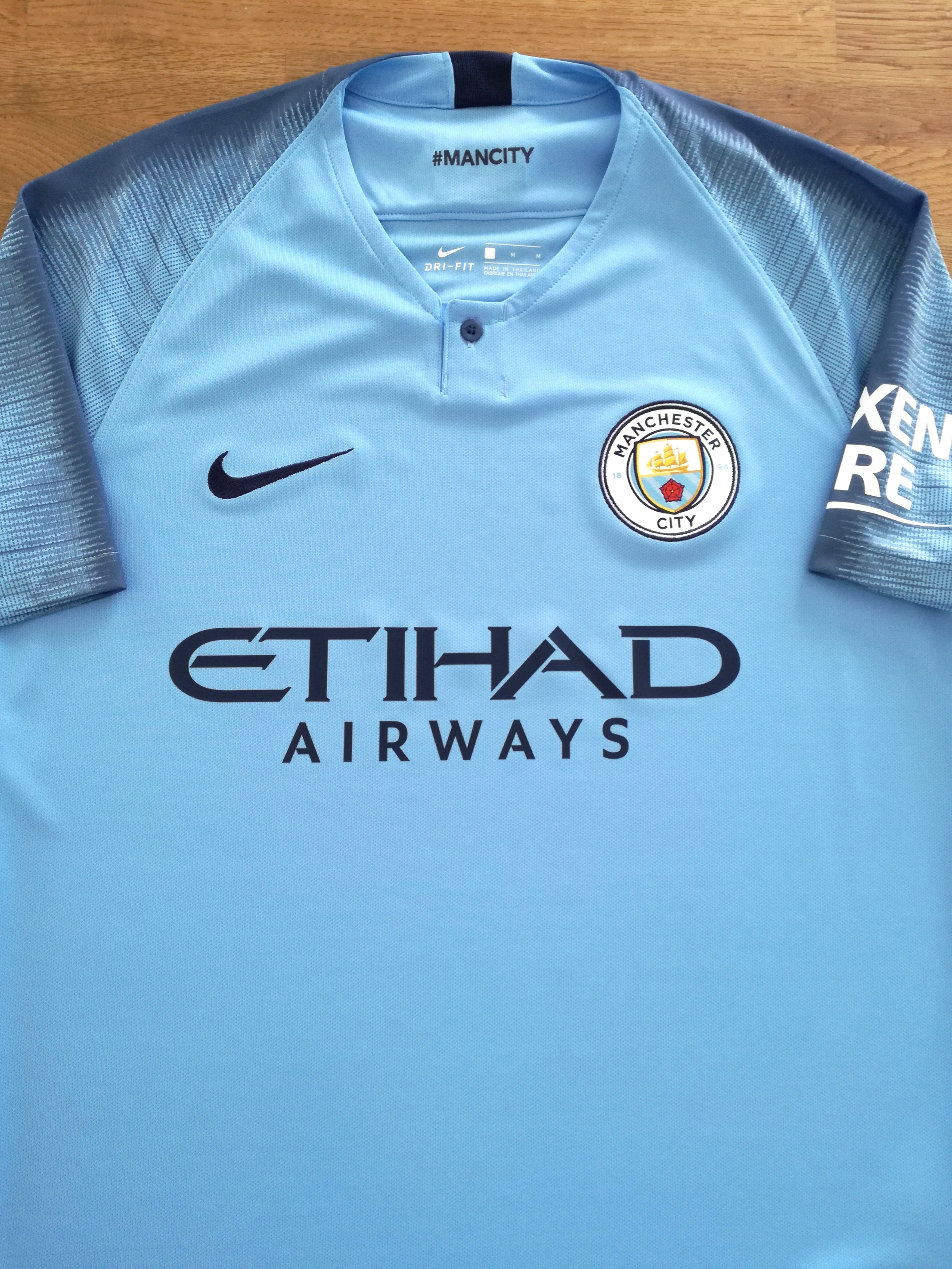 2018/19 Man City Home Football Shirt