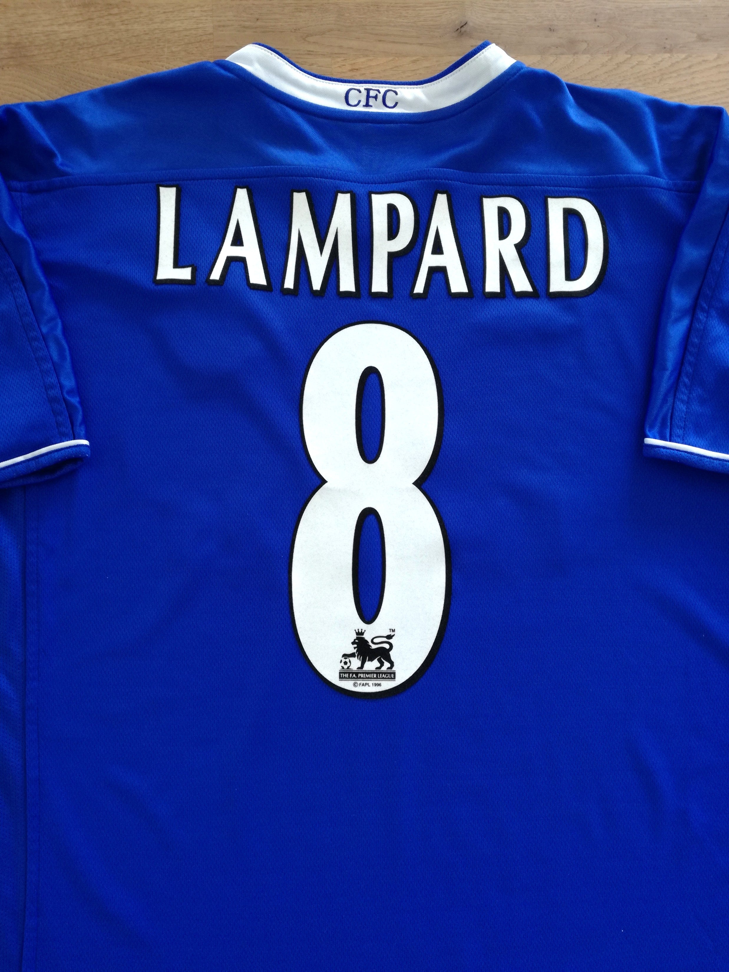 2003/04 Chelsea Home Premier League Football Shirt Lampard #8 (L)