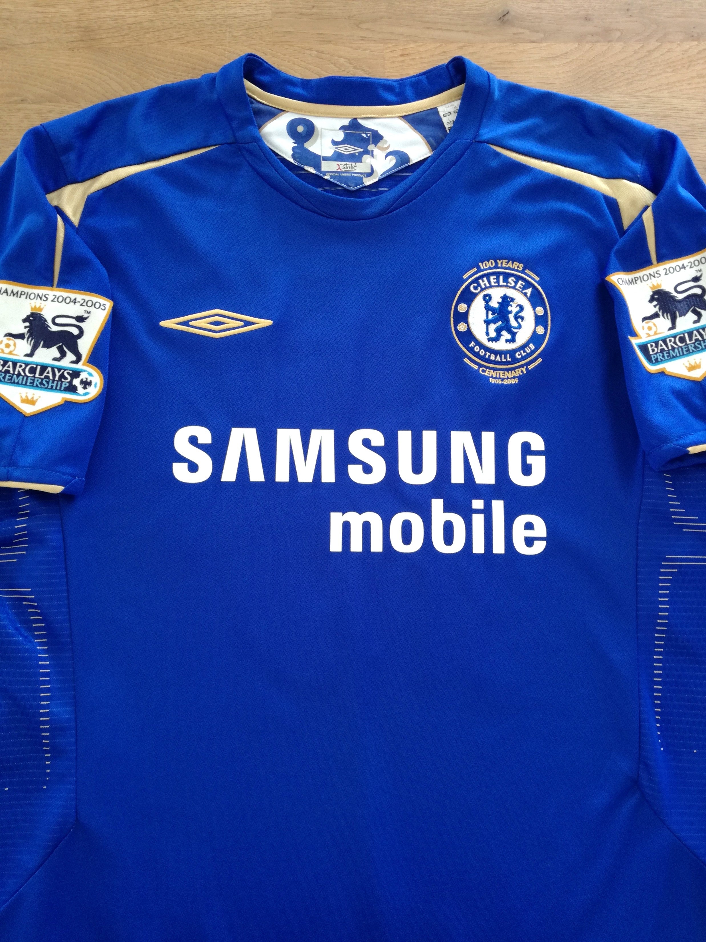 2005/06 Chelsea Home Premier League Football Shirt Drogba #15