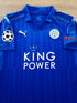 2016/17 Leicester City Home Champions League Football Shirt