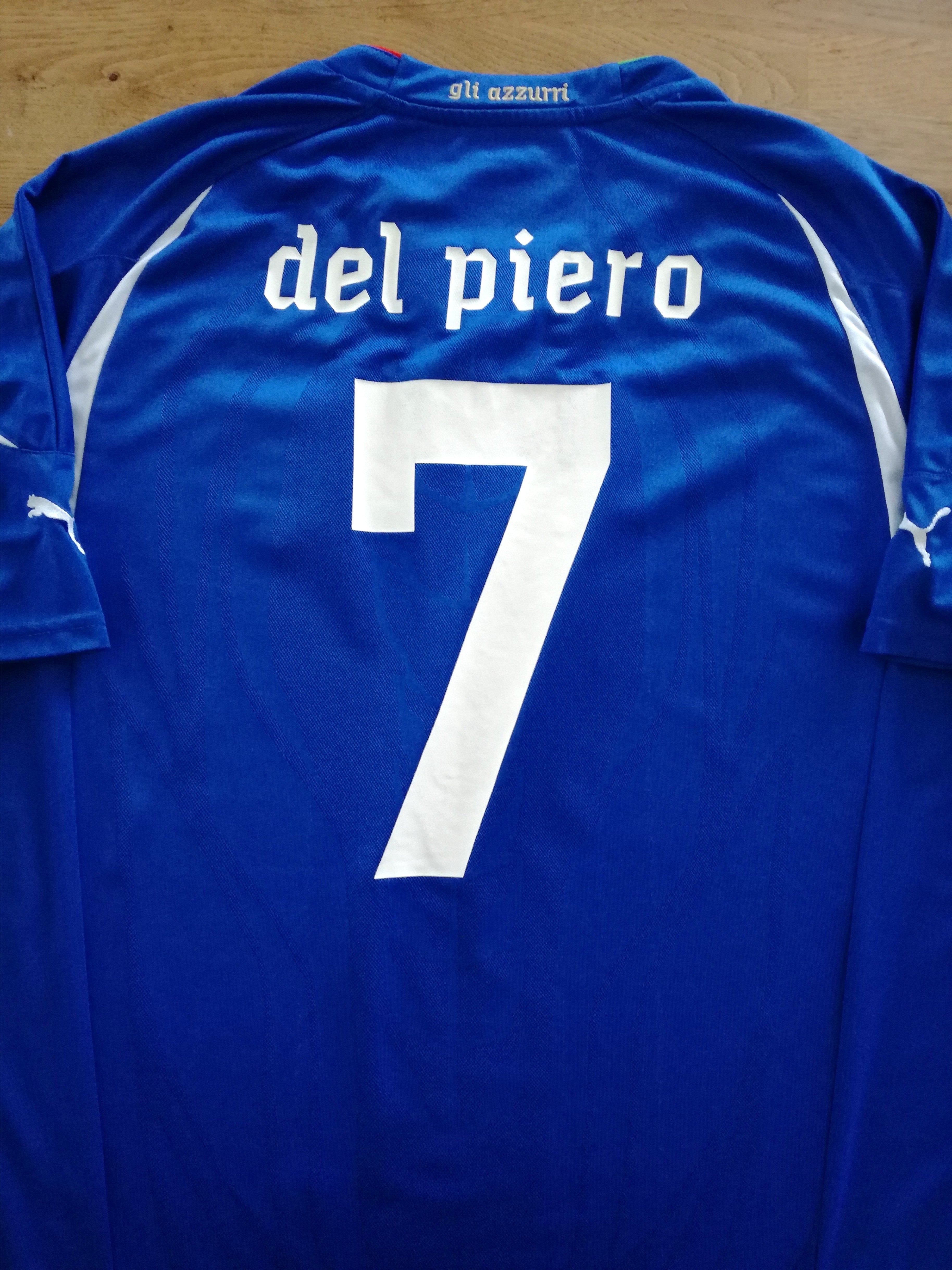 2010/11 Italy Home Football Shirt Del Piero #7