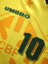 1993/94 Brazil Home Football Shirt Raí #10 (L)