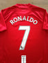 2007/08 Man Utd Home Premier League Football Shirt Ronaldo #7 (S)