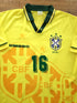 1993/94 Brazil Home Football Shirt Leonardo #16