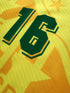 1993/94 Brazil Home Football Shirt Leonardo #16 (M)