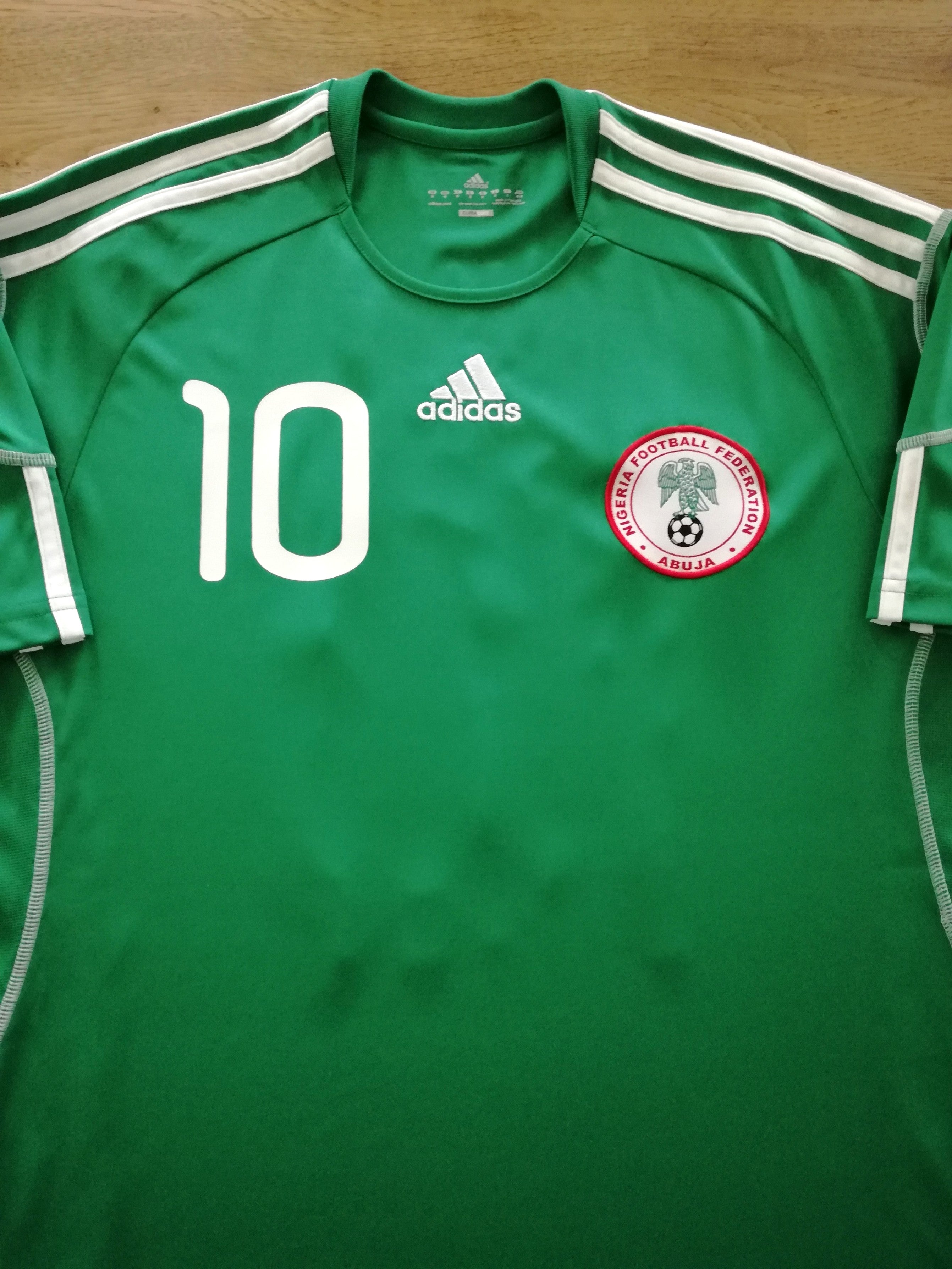 2010/11 Nigeria Home Football Shirt Mikel #10