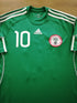 2010/11 Nigeria Home Football Shirt Mikel #10