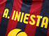 2013/14 Barcelona Home La Liga Football Shirt A. Iniesta #8 (L)