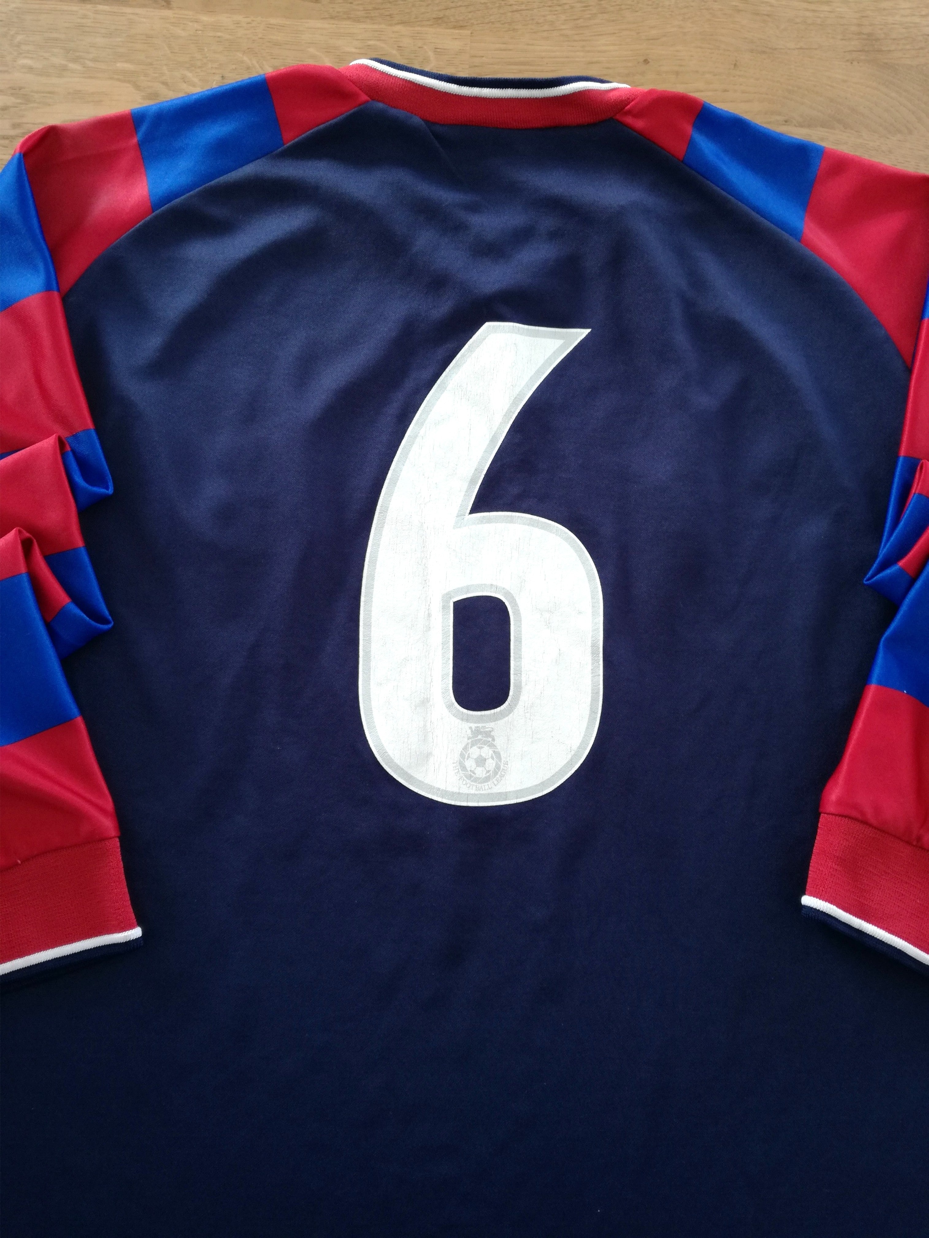 2003/04 Crystal Palace Academy Home Long Sleeve Football League Shirt #6