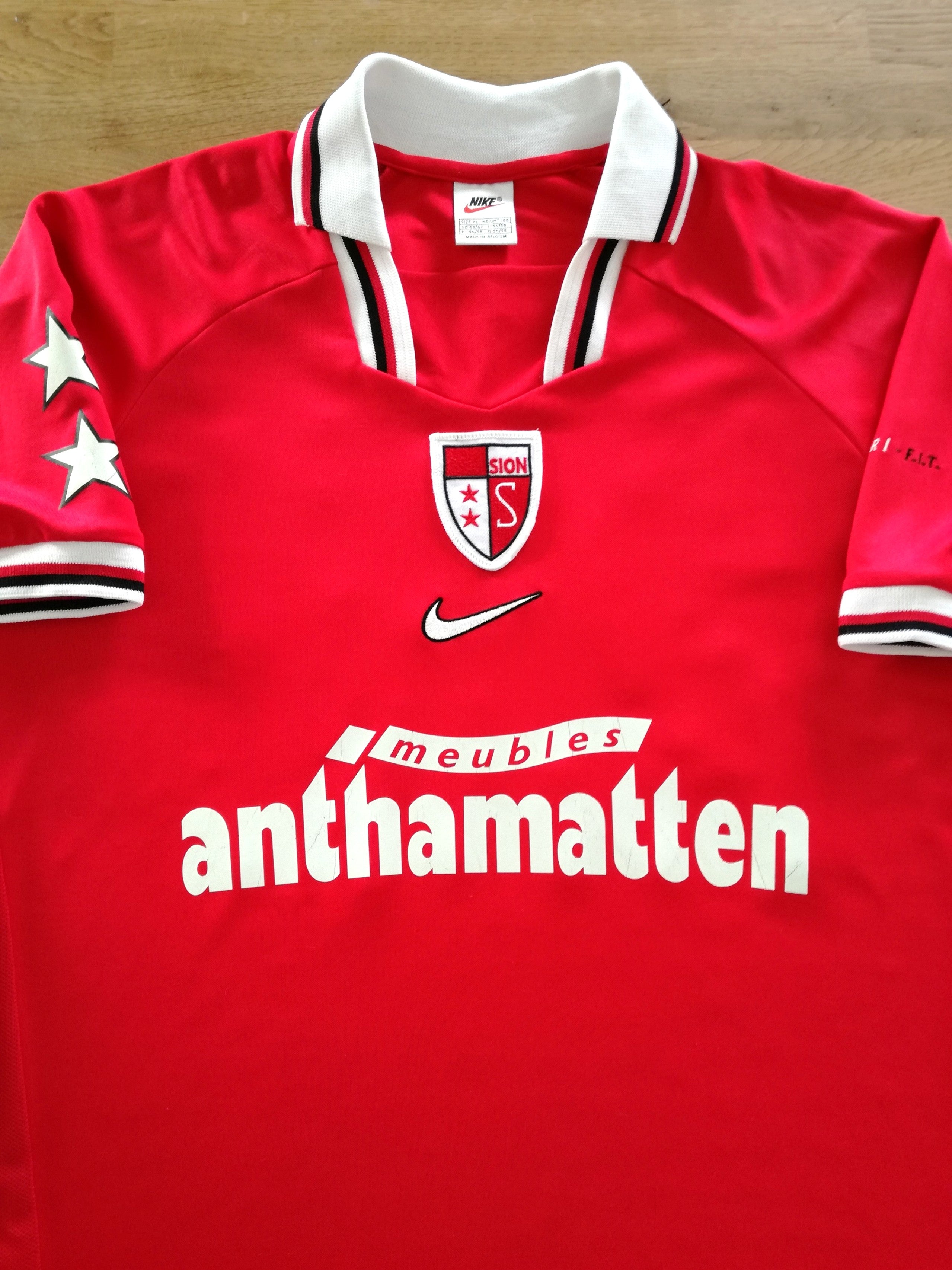 1998/99 FC Sion Away Player Issue Football Shirt