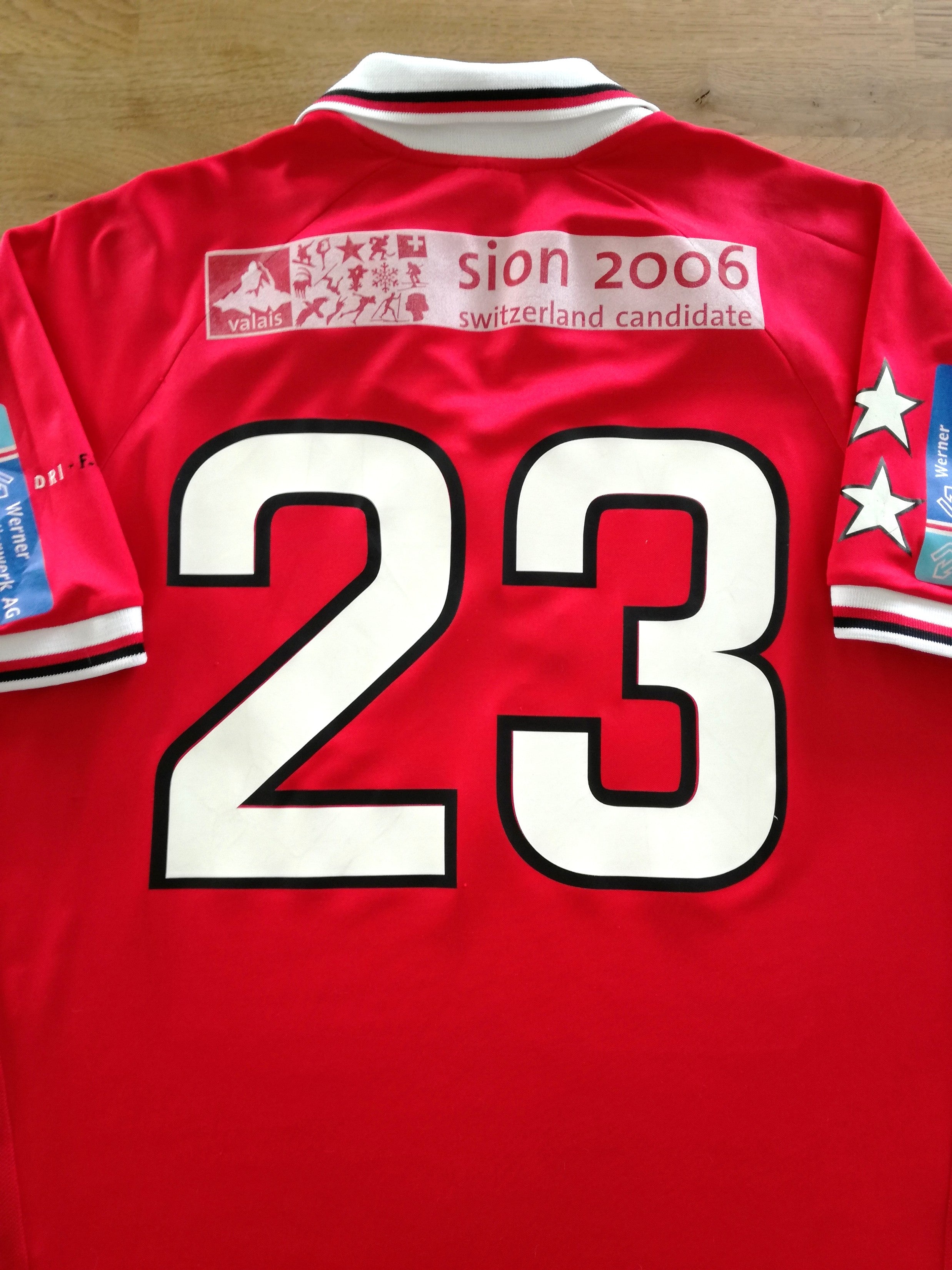 1998/99 FC Sion Away Player Issue Football Shirt #23