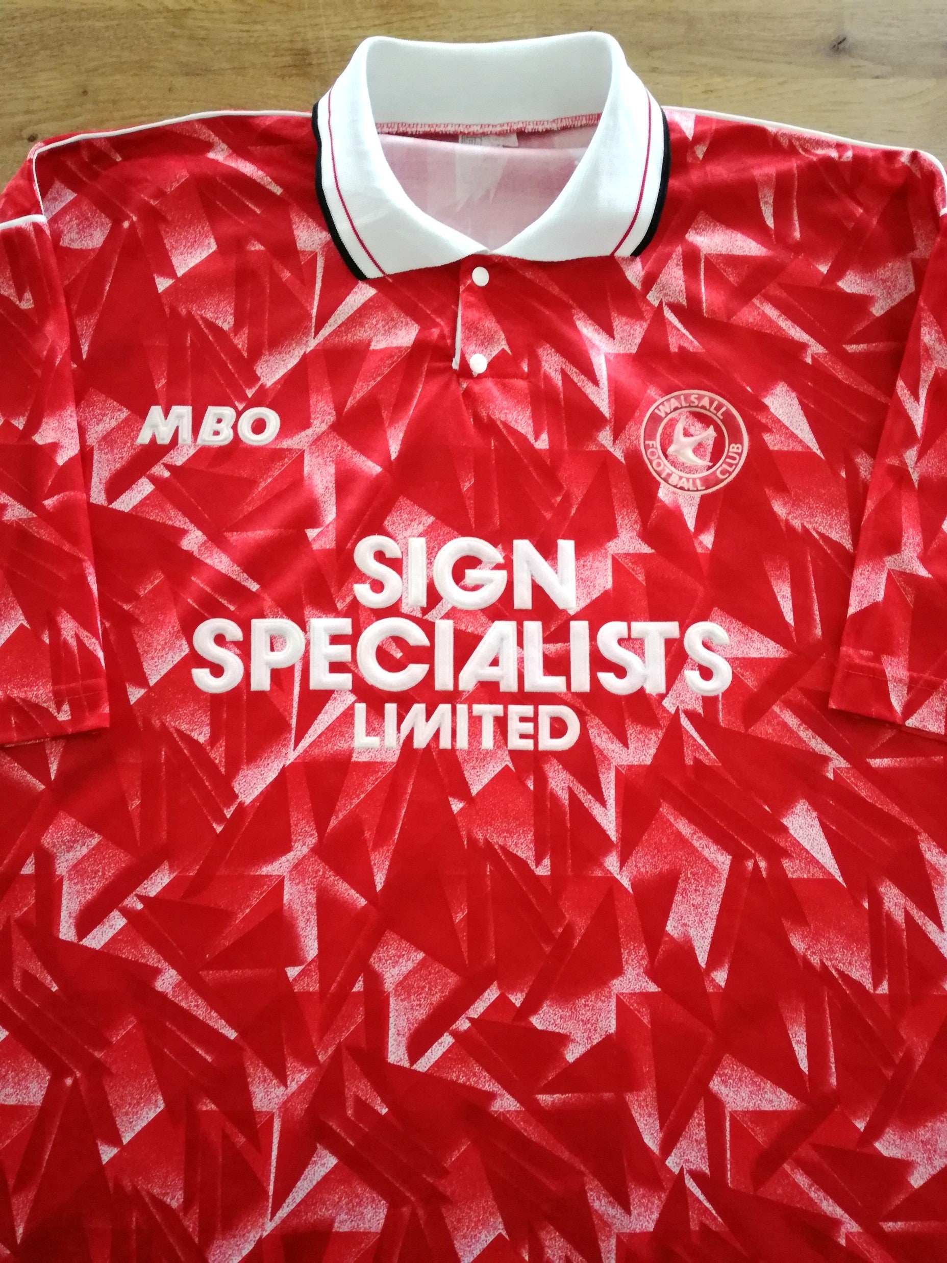 1992/93 Walsall Home Football Shirt