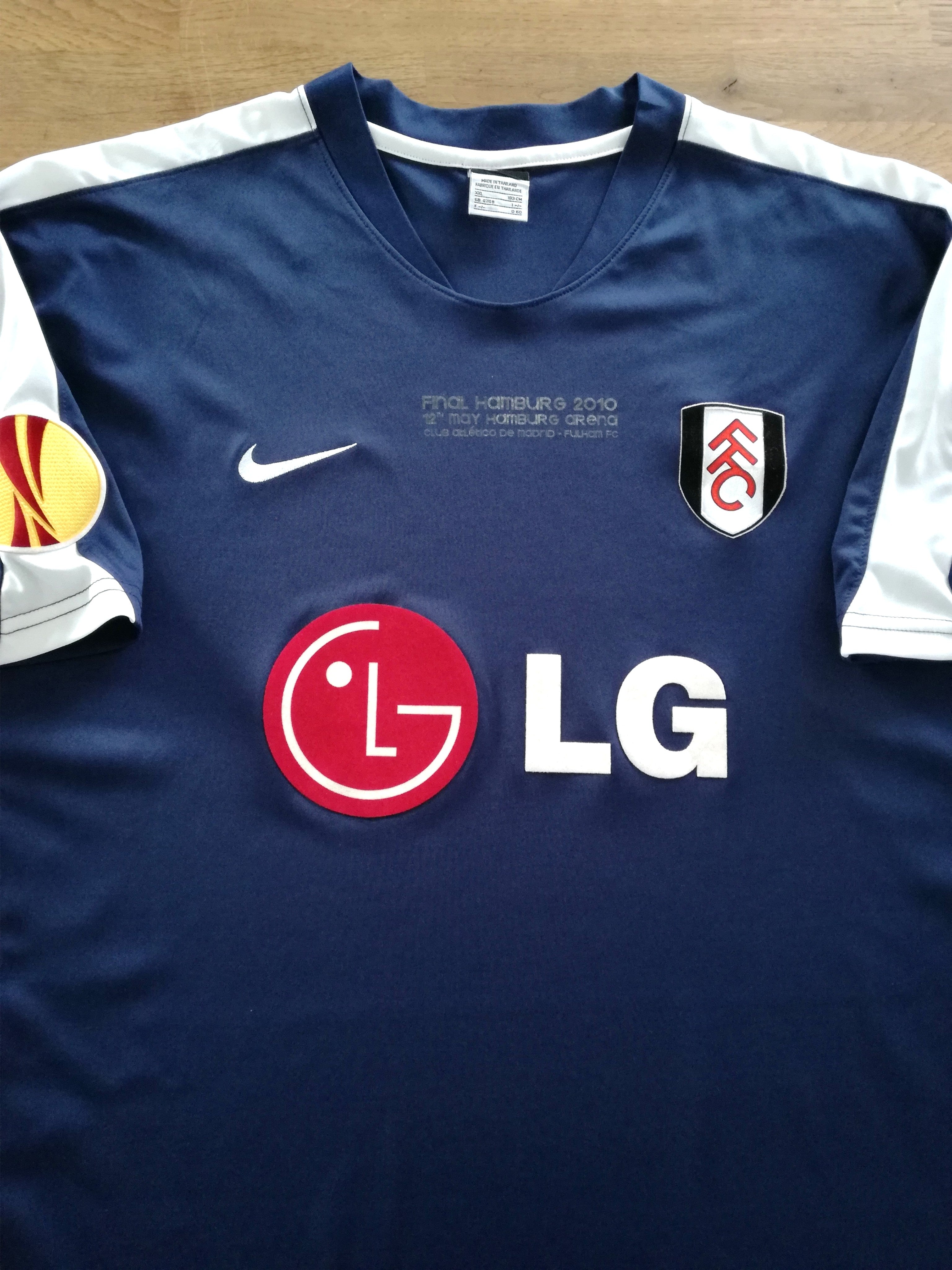 2010 Fulham 3rd 'Europa League Final' Football Shirt