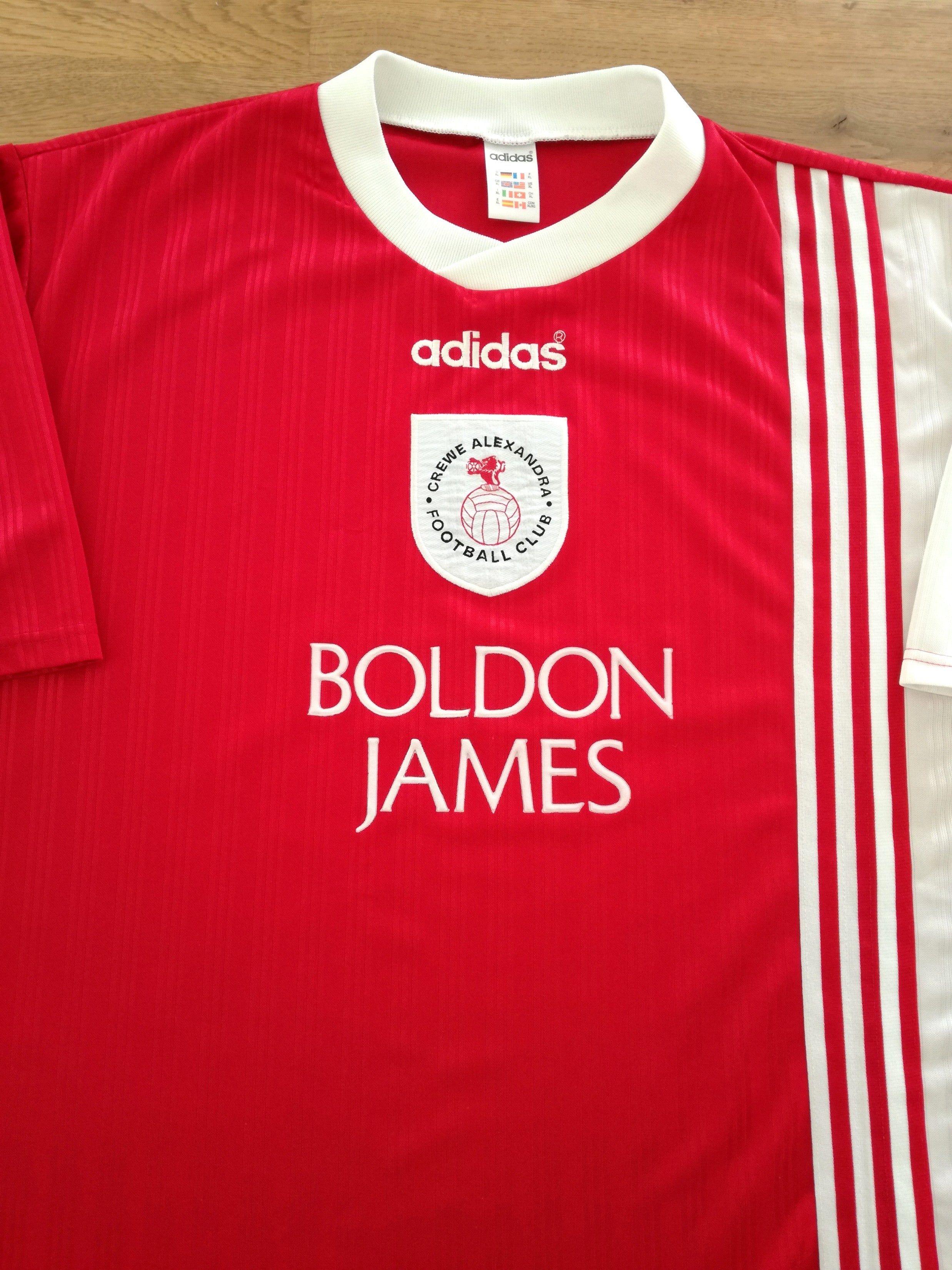 1996/97 Crewe Alexandra Home Football Shirt