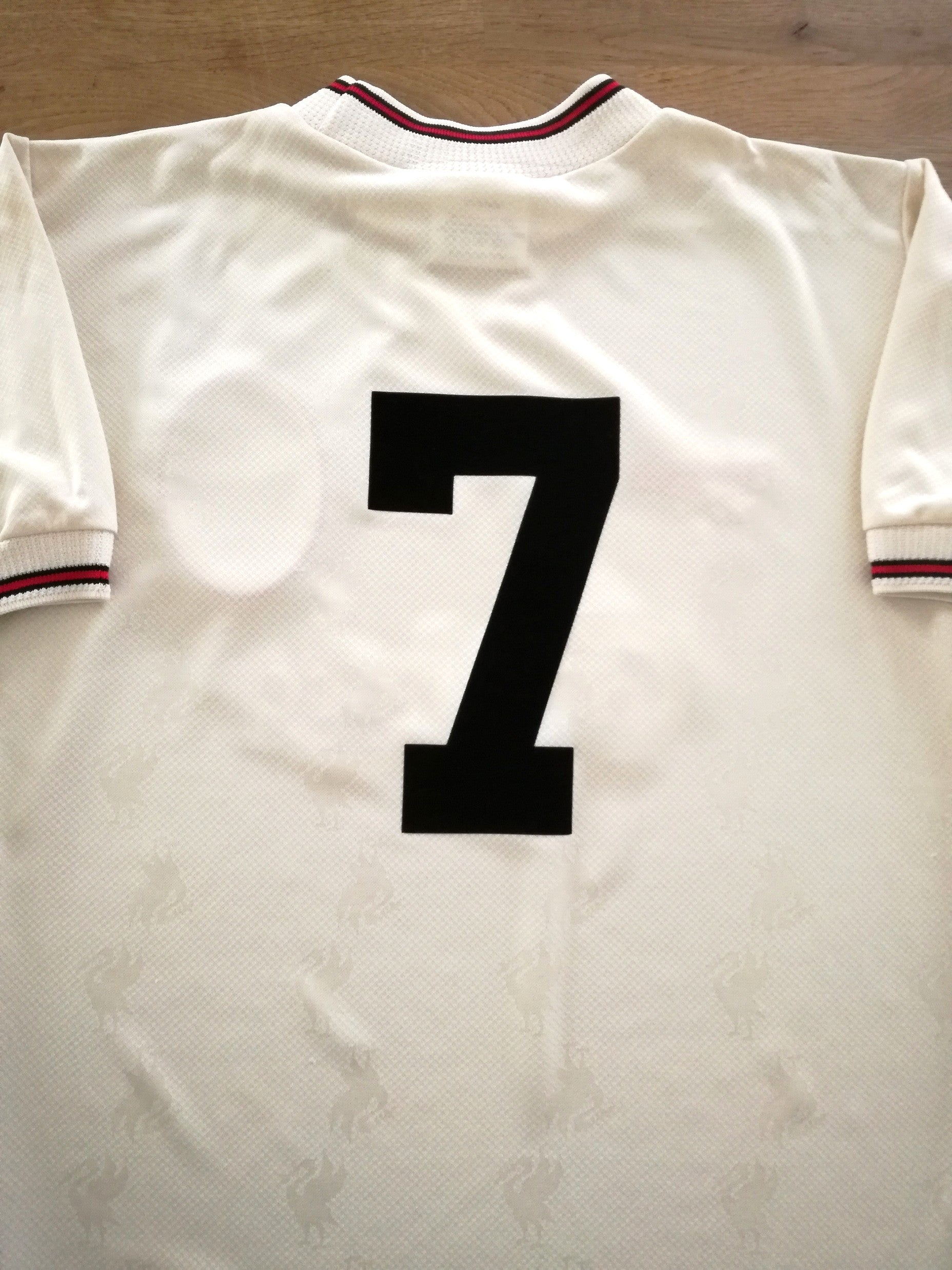 1996/97 Liverpool Away Football Shirt #7 (S)