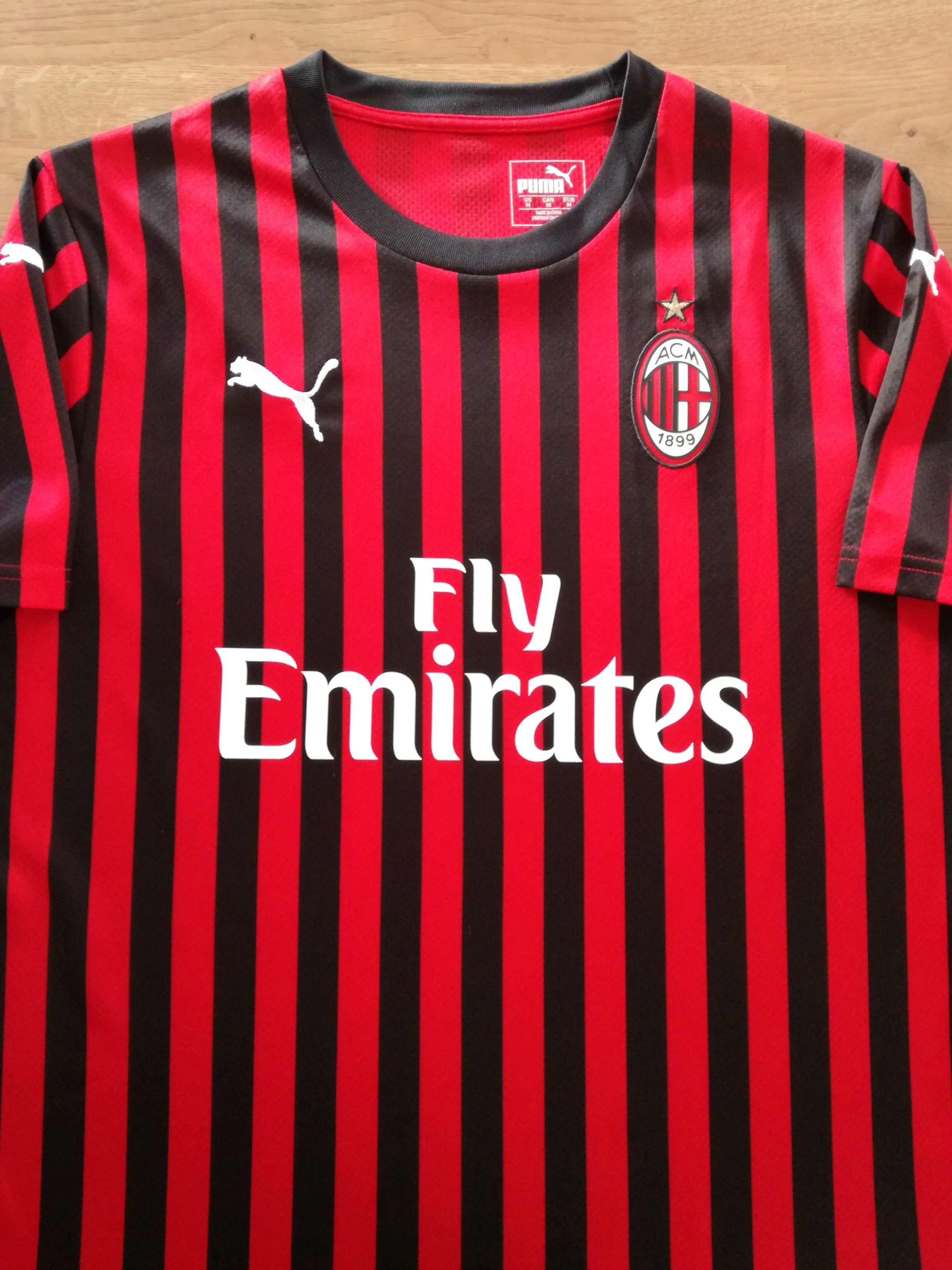 2019/20 AC Milan Home Football Shirt