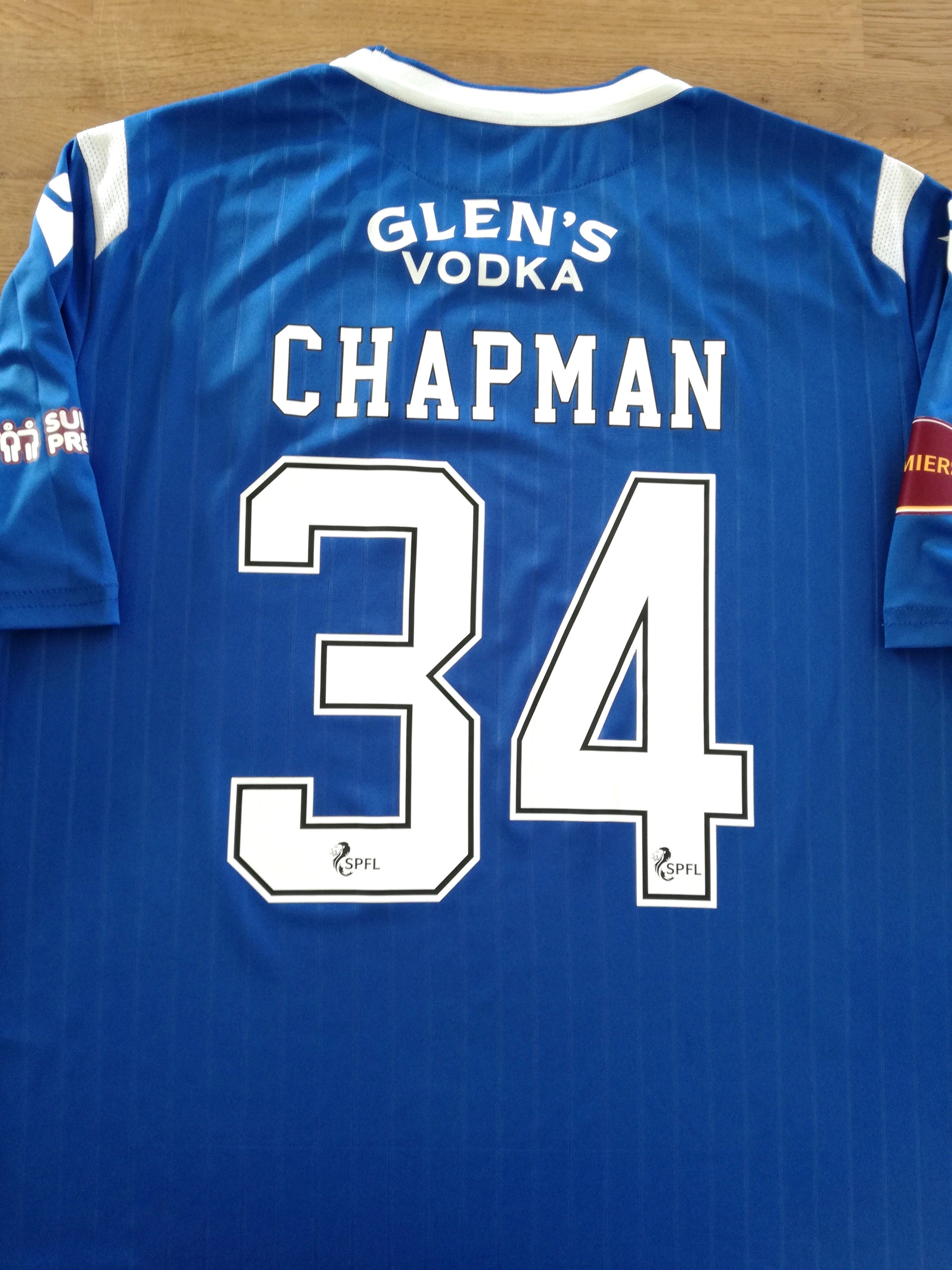 2020/21 Motherwell GK Premiership Match Worn Football Shirt Chapman #34