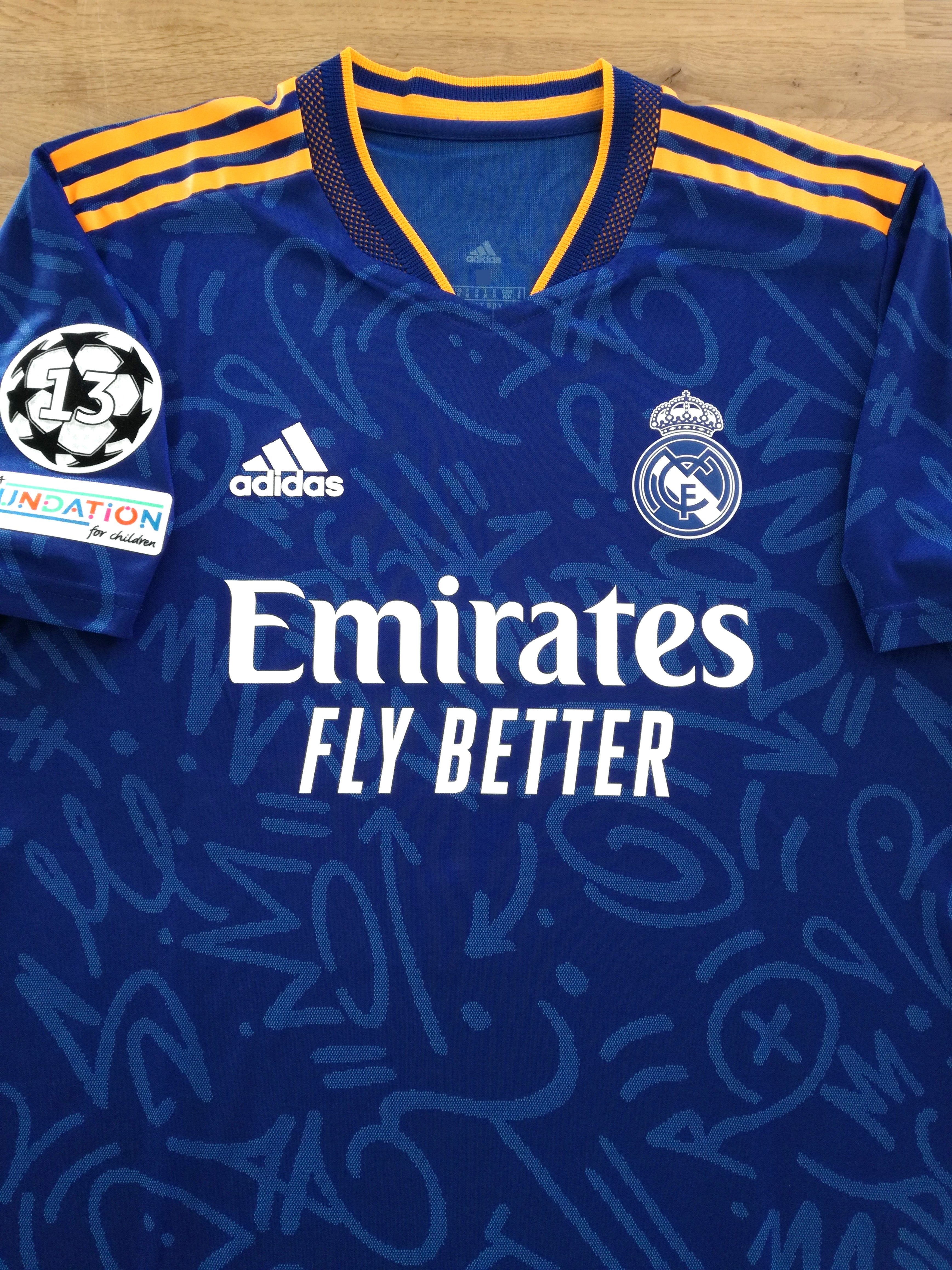 2021/22 Real Madrid Away Champions League Authentic Football Shirt