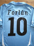 2010/11 Uruguay Home Football Shirt Forlán #10