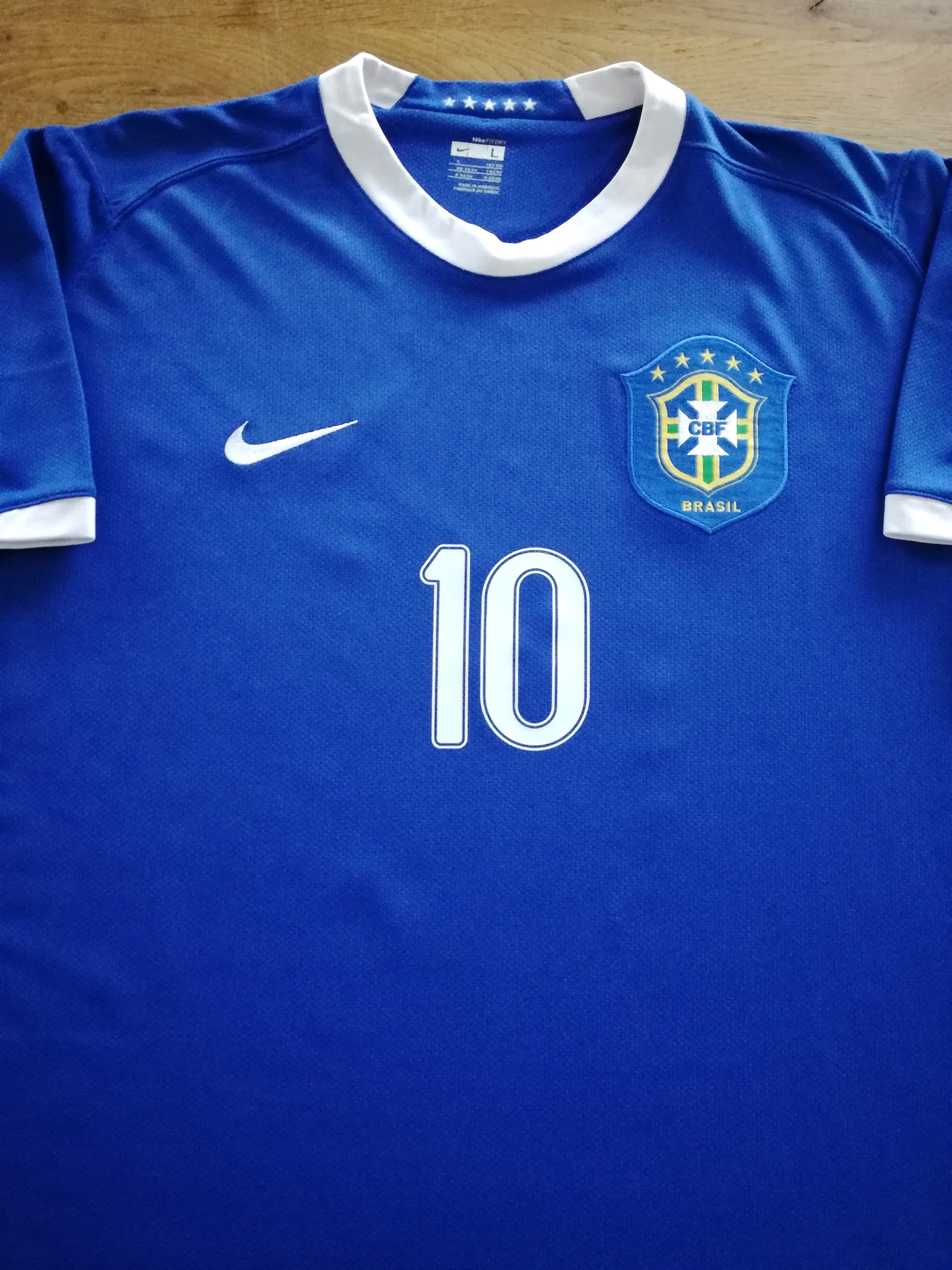 2006/07 Brazil Away Football Shirt Ronaldinho #10