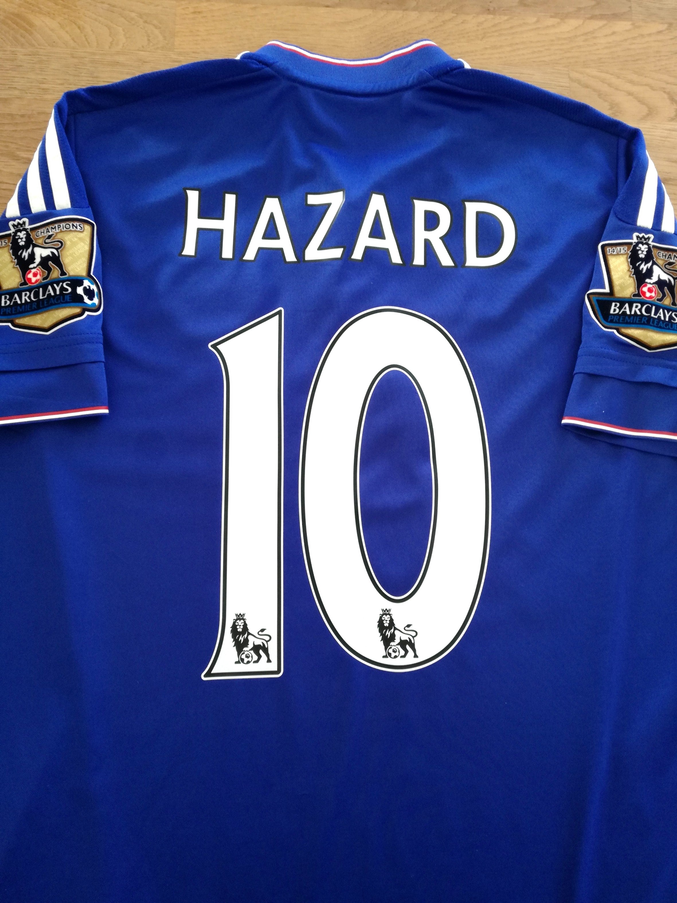 2015/16 Chelsea Home Premier League football Shirt Hazard #10