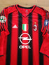 2004/05 AC Milan Home Player Issue Long Sleeve Football Shirt