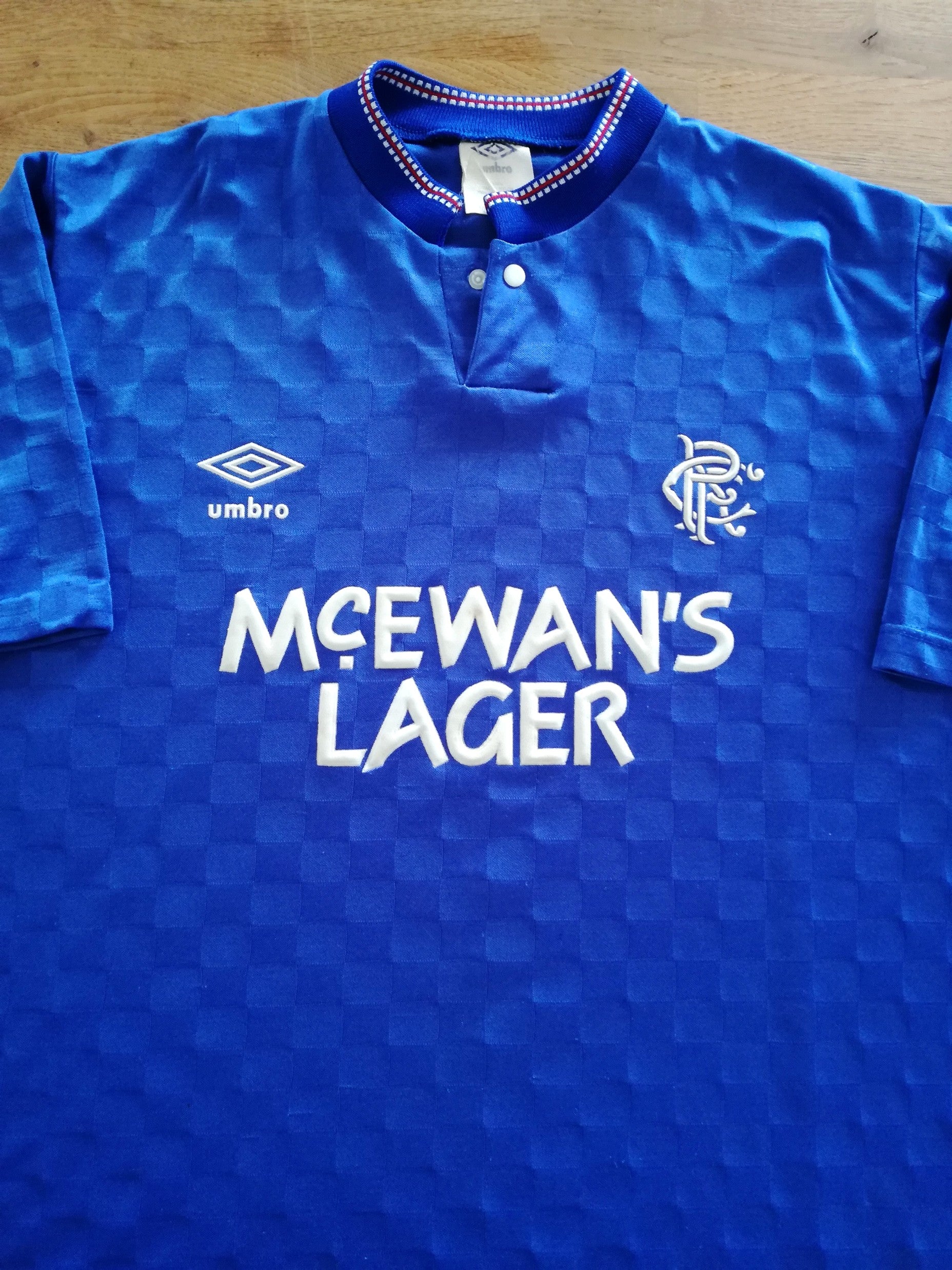 1987/88 Rangers Home Football Shirt